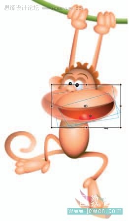 Flash cs3鼠繪教程:動畫技巧之繪制猴子