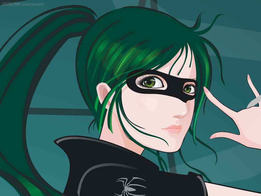 Coreldraw���LƯ����ʸ��֩��Ů�b