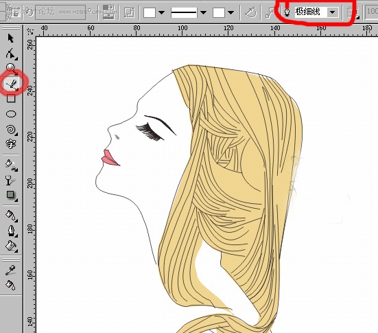 Coreldraw�L���r(sh��)��Ů�Լ�������