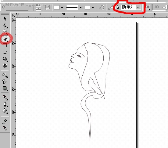 Coreldraw�L���r(sh��)��Ů�Լ�������