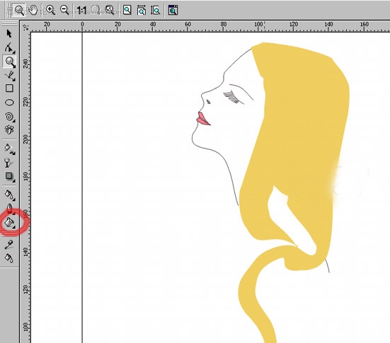 Coreldraw�L���r(sh��)��Ů�Լ�������