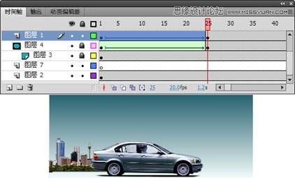 Flash CS4制作汽車廣告條教程