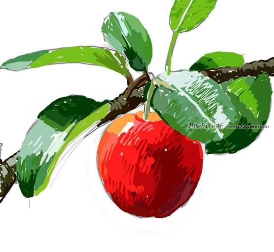 Photoshop鼠繪教程:繪制漂亮的櫻桃教程