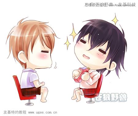 Painter結合數位板繪制可愛Q版漫畫教程