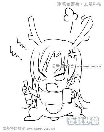 Painter結合數位板繪制可愛Q版漫畫教程