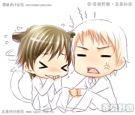 Painter結合數位板繪制可愛Q版漫畫教程