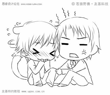 Painter結合數位板繪制可愛Q版漫畫教程