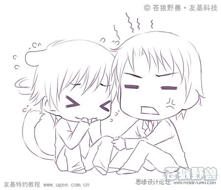 Painter結合數位板繪制可愛Q版漫畫教程