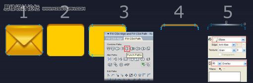Fireworks中進行圖標細節刻畫