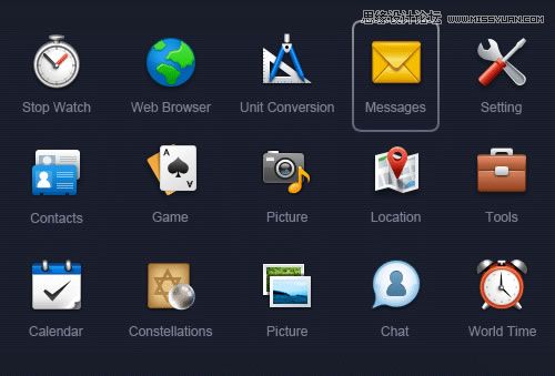 Fireworks中進行圖標細節刻畫