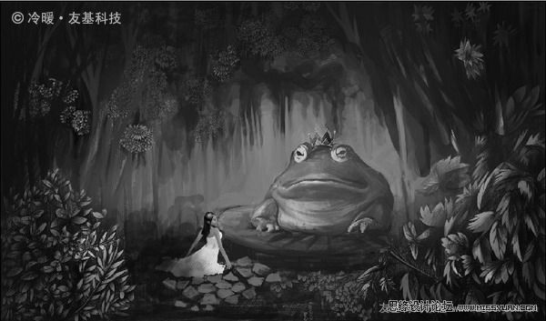 繪畫教程:友基溫暖插畫教程《青蛙王子》