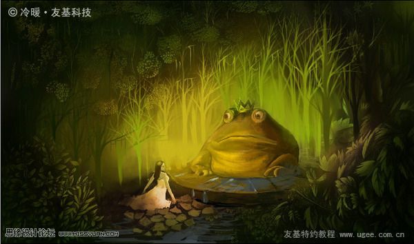繪畫教程:友基溫暖插畫教程《青蛙王子》