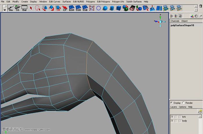 Maya建模教程:制作真實的恐龍