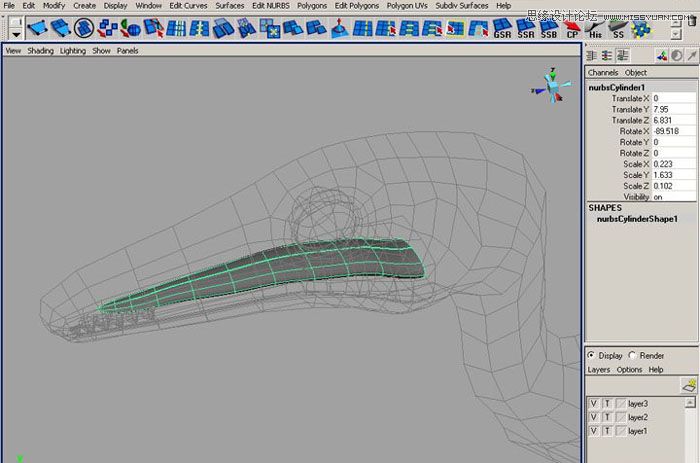 Maya建模教程:制作真實的恐龍