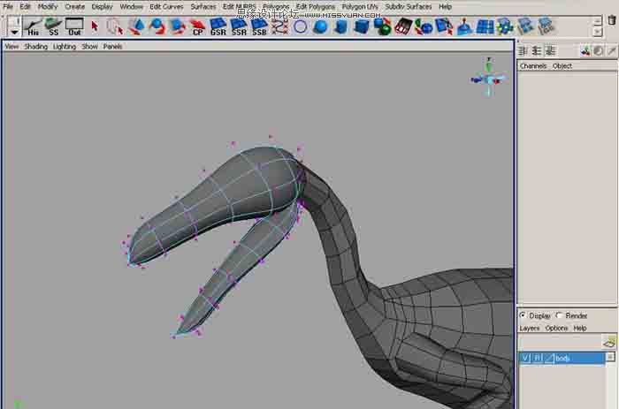 Maya建模教程:制作真實的恐龍