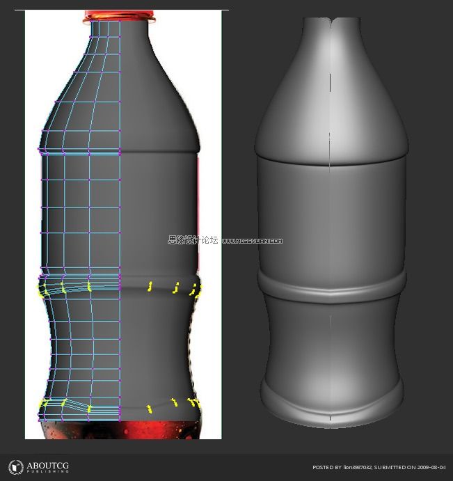 Maya建模教程:打造最逼真的可樂瓶子