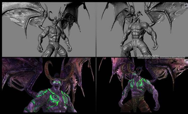 Maya制作華麗復雜的伊利丹教程