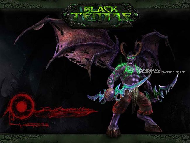 Maya制作華麗復雜的伊利丹教程