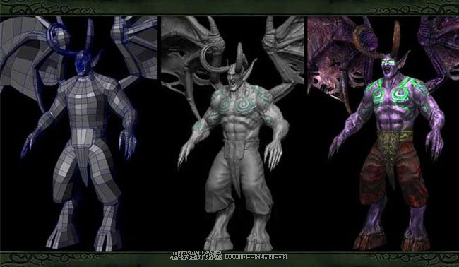 Maya制作華麗復雜的伊利丹教程