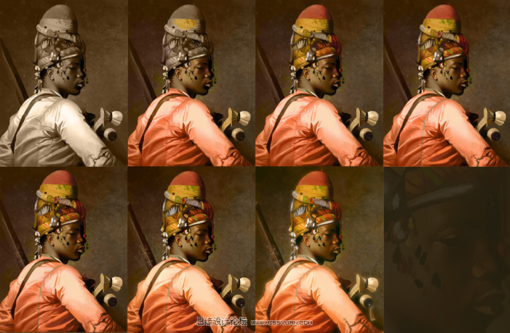 Photoshop教程:臨摹黑色土耳其雇傭軍