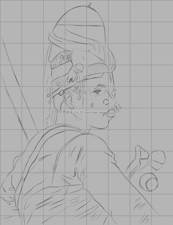 Photoshop教程:臨摹黑色土耳其雇傭軍