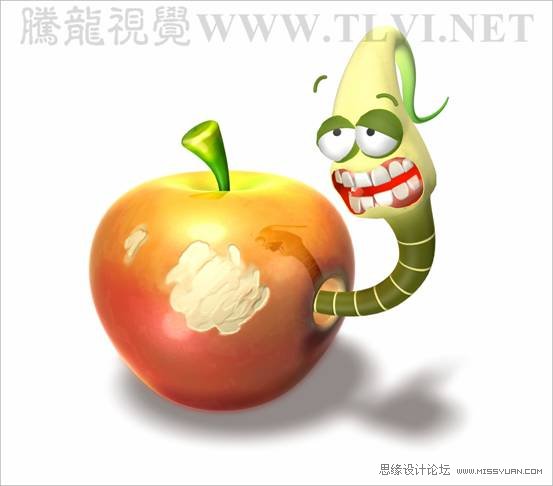 3D MAX使用NURBS方法給貪吃蟲建模