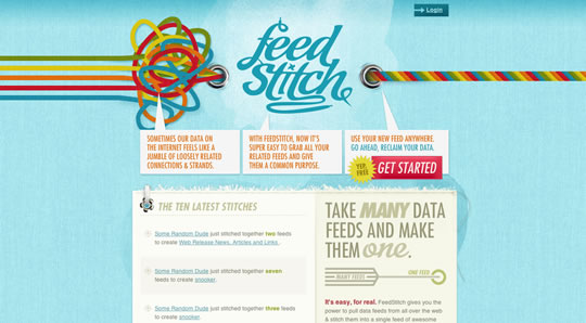 50個漂亮的藍色網站設計欣賞