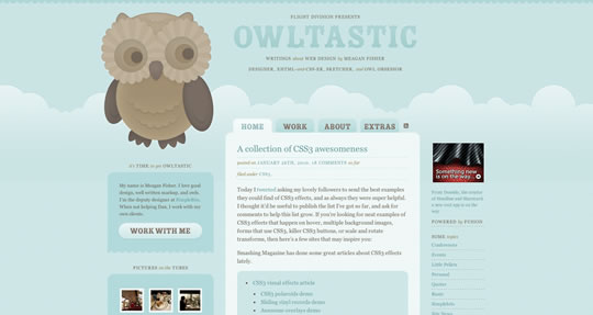 50個漂亮的藍色網站設計欣賞