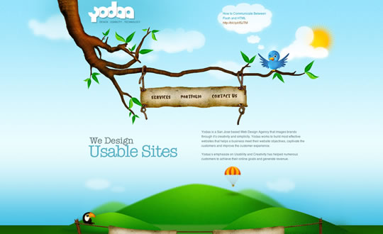 50個漂亮的藍色網站設計欣賞