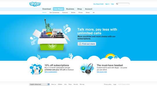 50個漂亮的藍色網站設計欣賞