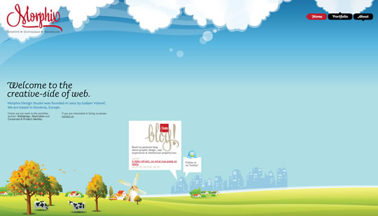 50個漂亮的藍色網站設計欣賞