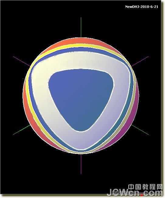 AutoCAD三維教程:南非世界杯足球的畫法及渲染