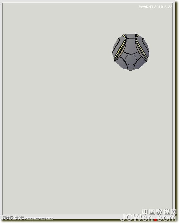 AutoCAD三維教程:南非世界杯足球的畫法及渲染