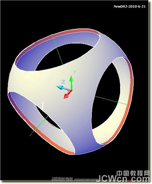 AutoCAD三維教程:南非世界杯足球的畫法及渲染