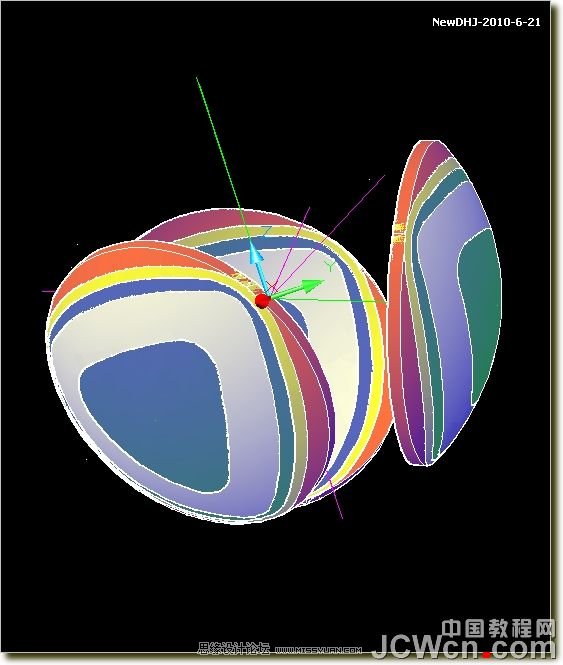 AutoCAD三維教程:南非世界杯足球的畫法及渲染