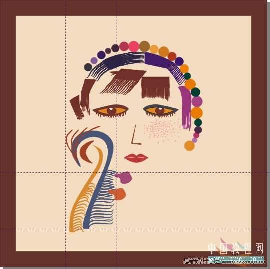 CorelDRAW鼠繪教程:矢量抽象人物裝飾畫的繪制