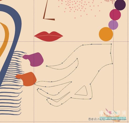 CorelDRAW鼠繪教程:矢量抽象人物裝飾畫的繪制