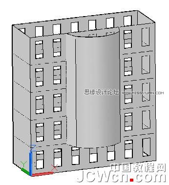AutoCAD 2011教程:曲面命令創建樓房