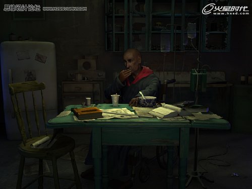 《SAW》John制作解析:人物燈光材質篇