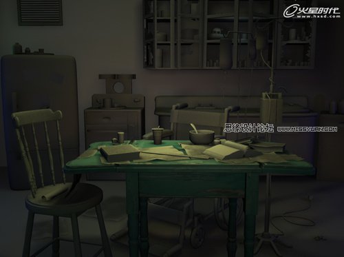 Maya教程:詳解《SAW》制作景材質篇