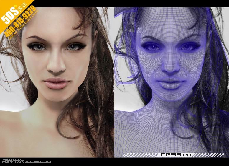 Maya教程:三維超寫實版安吉麗娜朱莉