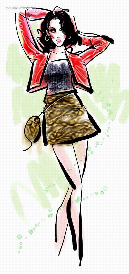 Painter教程:結合數碼板繪制時裝效果圖