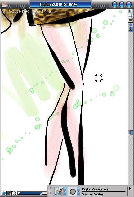 Painter教程:結(jié)合數(shù)碼板繪制時裝效果圖