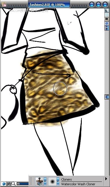Painter教程:結合數碼板繪制時裝效果圖