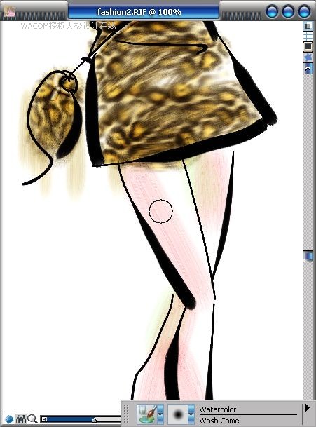 Painter教程:結(jié)合數(shù)碼板繪制時裝效果圖
