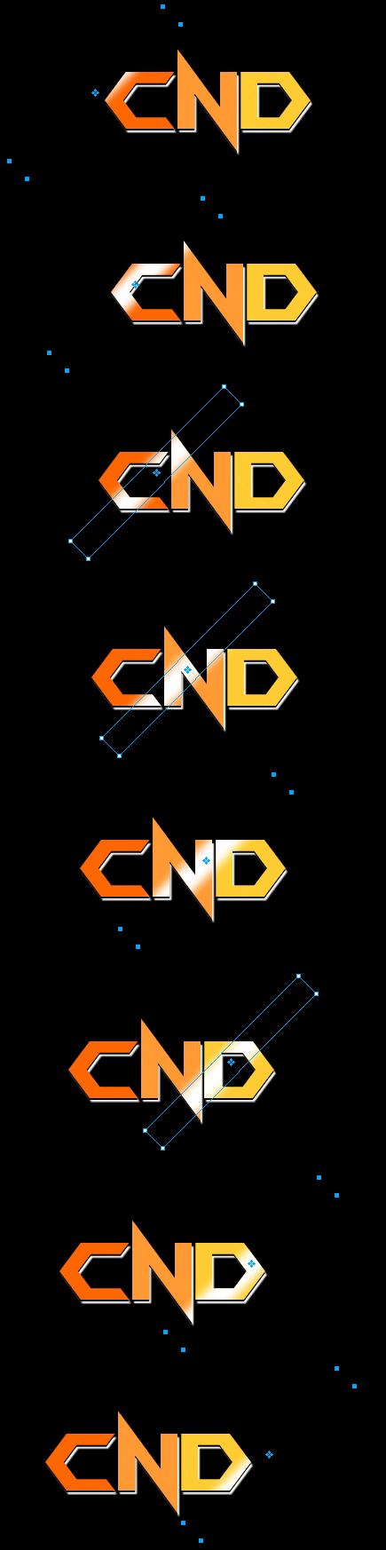 Fireworks制作經典的掃光字GIF動畫