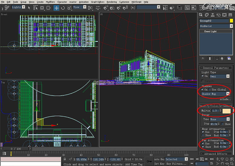 室外教程:室外夜景圖制作過程