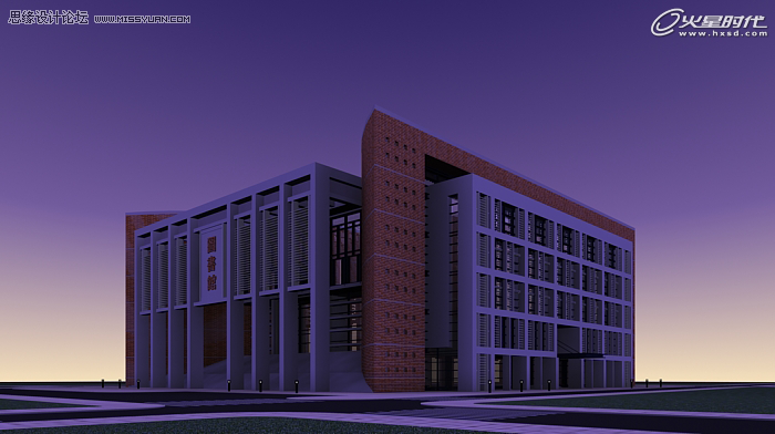 室外教程:室外夜景圖制作過程