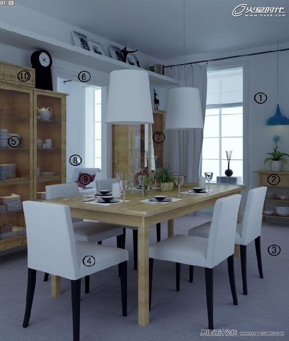 3DMAX教程:V-Ray室內(nèi)場景渲染技巧解析