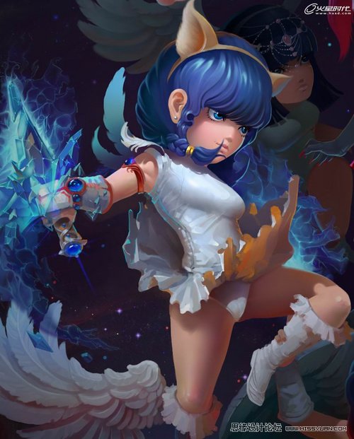 Photoshop繪制《天使&惡魔》精致Q版人物